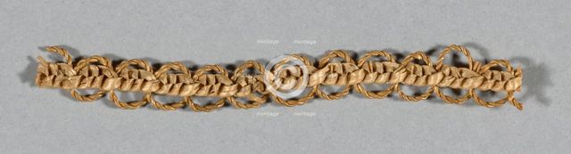 Fragment (Bonnet Trim), Europe, 1850. Creator: Unknown.