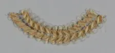 Fragment (Bonnet Trim), Europe, c. 1850. Creator: Unknown
