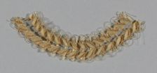 Fragment (Bonnet Trim), Europe, c. 1850. Creator: Unknown