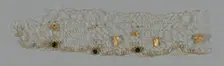 Fragment (Bonnet Trim), Europe, c. 1850. Creator: Unknown