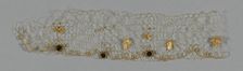 Fragment (Bonnet Trim), Europe, c. 1850. Creator: Unknown