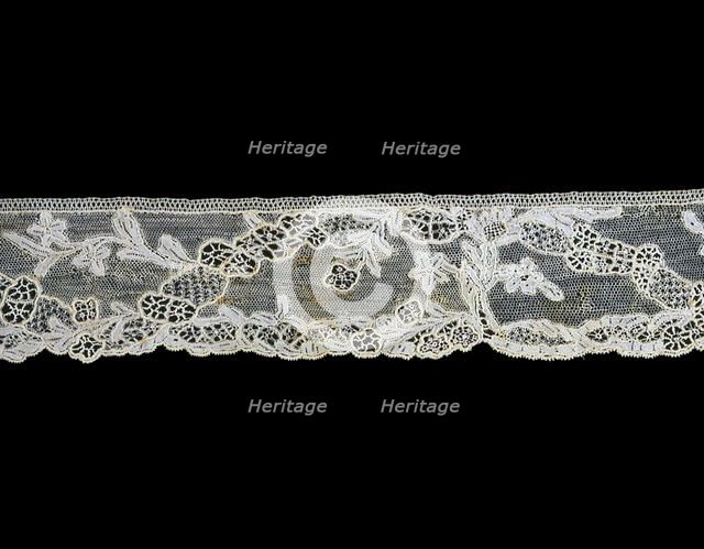 Fragment (Border), Burano, 1760s. Creator: Unknown.