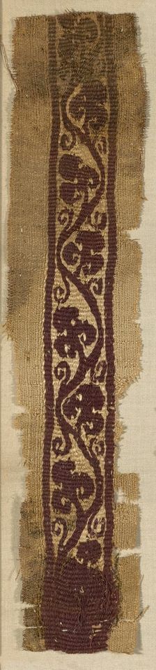 Fragment (Border), Egypt, Greco-Roman period (30 B.C.-641 A.D.), 4th/5th century. Creator: Unknown