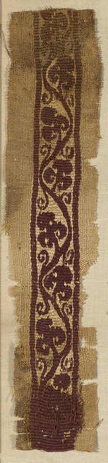 Fragment (Border), Egypt, Greco-Roman period (30 B.C.-641 A.D.), 4th/5th century. Creator: Unknown