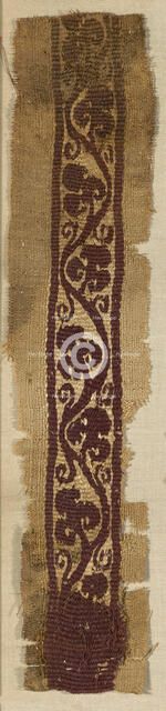 Fragment (Border), Egypt, Greco-Roman period (30 B.C.-641 A.D.), 4th/5th century. Creator: Unknown.