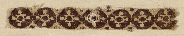 Fragment (Border), Egypt, Greco-Roman period (30 B.C.- 641 A.D.), 4th/6th century. Creator: Unknown.
