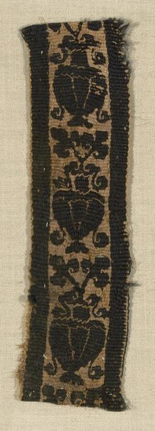 Fragment (Border), Egypt, Roman period (30 B.C.- 641 A.D.), 4th/5th century. Creator: Unknown