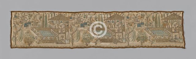Fragment (Border from wide Towel), Turkey, 1775/1900. Creator: Unknown.