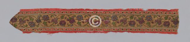 Fragment (Border), Iran, 17th century. Creator: Unknown.