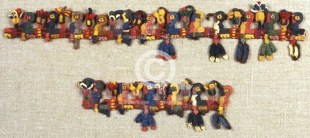 Fragment (Border), Peru, 100 B.C./A.D. 200. Creator: Unknown.
