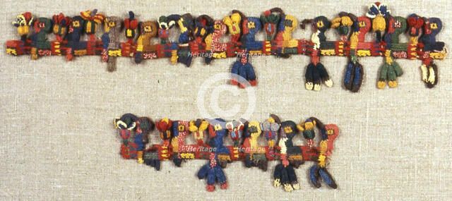 Fragment (Border), Peru, 100 B.C./A.D. 200. Creator: Unknown.