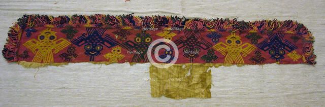 Fragment (Border), Peru, 100 B.C./A.D. 200. Creator: Unknown.