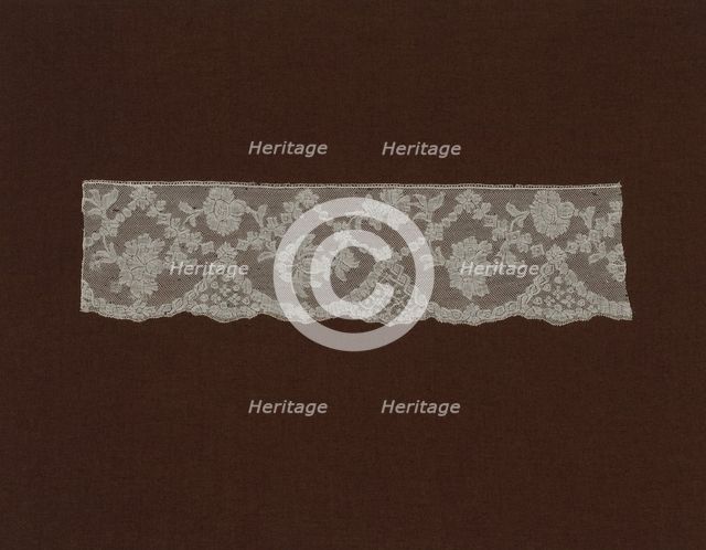 Fragment (Border), Valenciennes, 1765/75. Creator: Unknown.