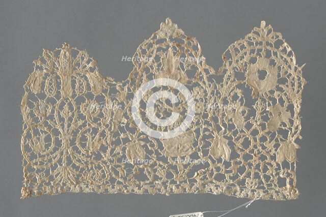 Fragment (Border), Venice, 1630s. Creator: Unknown.