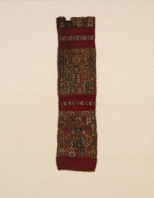 Fragment (Band), Peru, A.D. 800/1100. Creator: Unknown