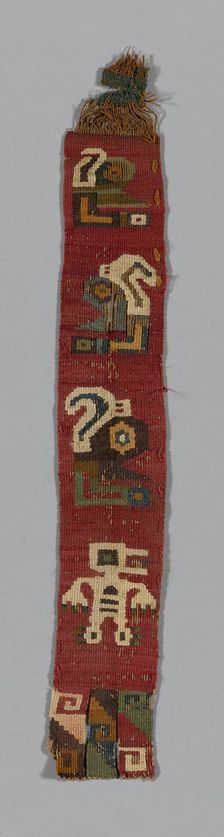 Fragment (Band), Peru, A.D. 800/1100. Creator: Unknown