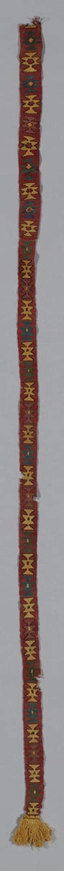 Fragment (Band), Peru, A.D. 1000/1476. Creator: Unknown
