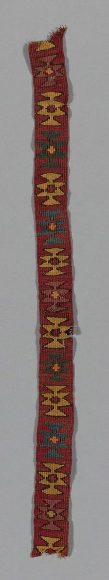 Fragment (Band), Peru, A.D. 1000/1476. Creator: Unknown