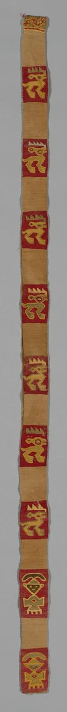 Fragment (Band), Peru, A.D. 1000/1476. Creator: Unknown