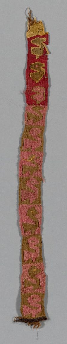 Fragment (Band), Peru, A.D. 1000/1476. Creator: Unknown
