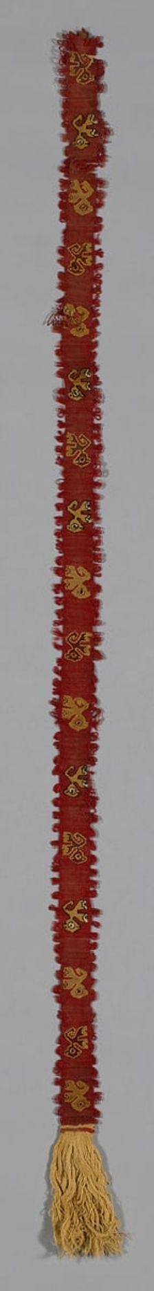 Fragment (Band), Peru, A.D. 1000/1476. Creator: Unknown