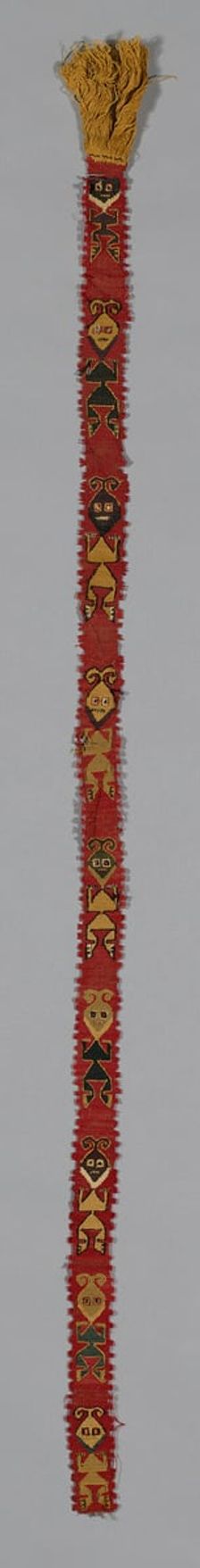 Fragment (Band), Peru, A.D. 1000/1476. Creator: Unknown