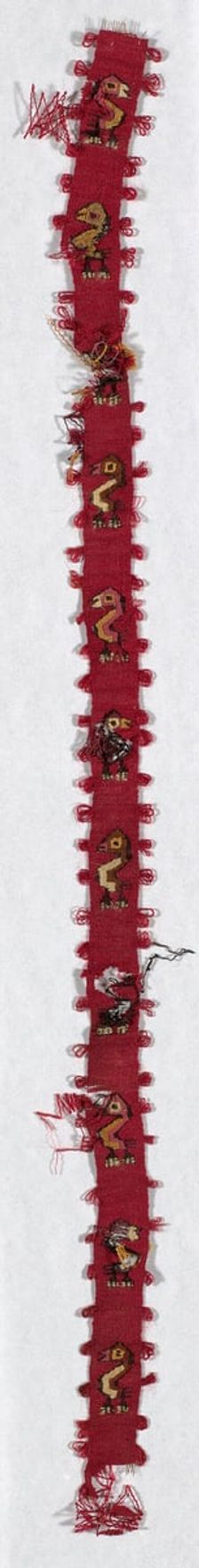 Fragment (Band), Peru, A.D. 1000/1476. Creator: Unknown