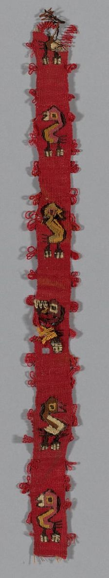 Fragment (Band), Peru, A.D. 1000/1476. Creator: Unknown