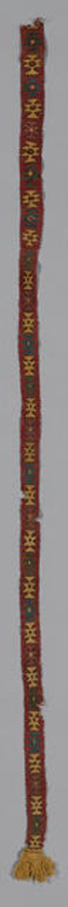 Fragment (Band), Peru, A.D. 1000/1476. Creator: Unknown