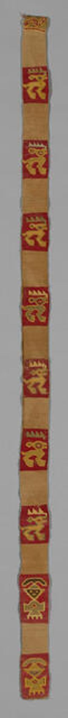 Fragment (Band), Peru, A.D. 1000/1476. Creator: Unknown