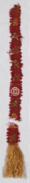 Fragment (Band), Peru, A.D. 1000/1476. Creator: Unknown.