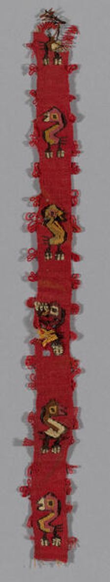 Fragment (Band), Peru, A.D. 1000/1476. Creator: Unknown