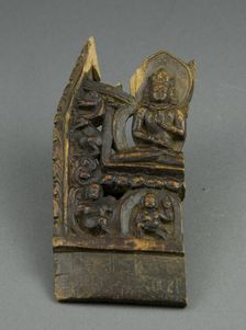 Fragment Depicting a Tathaghata, 12th century. Creator: Unknown