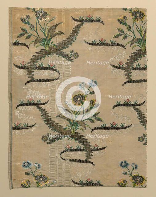 Fragment (Dress Fabric), England, 1750/55. Creator: Unknown.