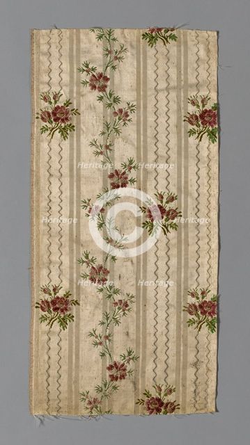 Fragment (Dress Fabric), France, 1750/1800. Creator: Unknown.