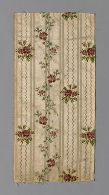 Fragment (Dress Fabric), France, 1750/1800. Creator: Unknown