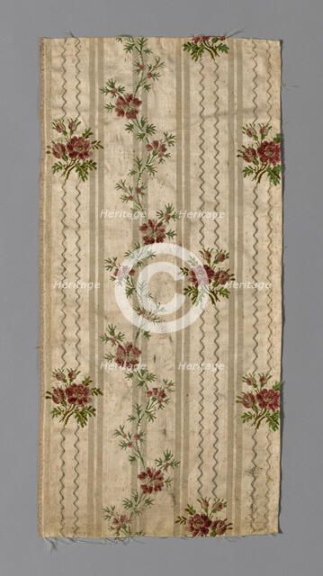 Fragment (Dress Fabric), France, 1750/1800. Creator: Unknown.
