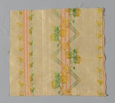 Fragment (Dress Fabric), France, 1775/1800. Creator: Unknown