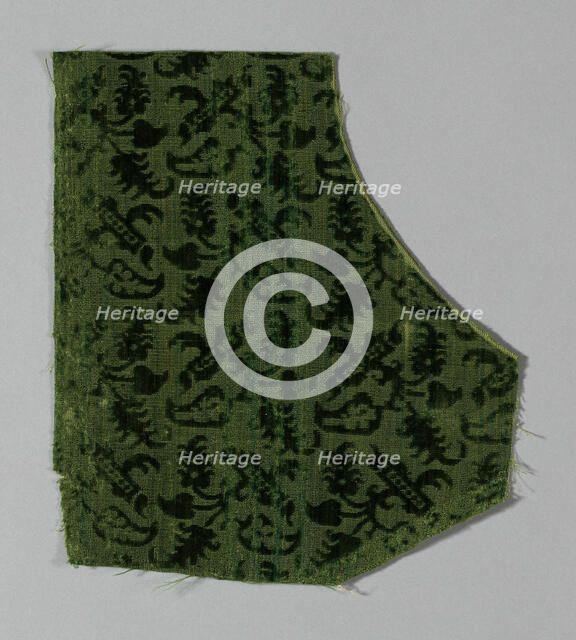 Fragment (Dress Fabric), Italy, 1600/50. Creator: Unknown.