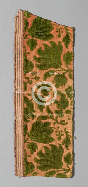 Fragment (Dress Fabric), Italy, 1600/25. Creator: Unknown.