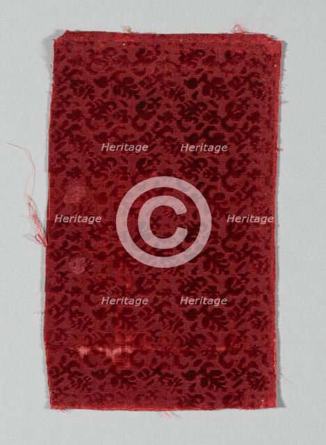 Fragment (Dress Fabric), Italy, 1601/50. Creator: Unknown.