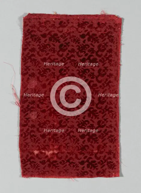 Fragment (Dress Fabric), Italy, 1601/50. Creator: Unknown.