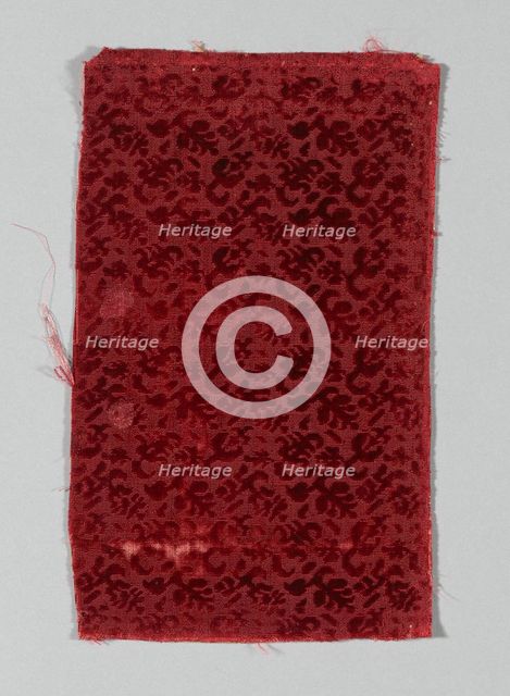 Fragment (Dress Fabric), Italy, 1601/50. Creator: Unknown.