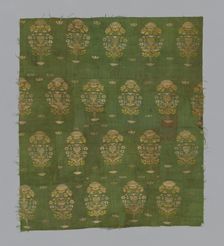 Fragment (Dress Fabric), Iran, 1675/1725. Creator: Unknown