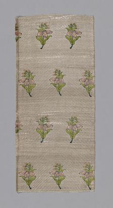 Fragment (Dress Fabric), Iran, 17th century. Creator: Unknown