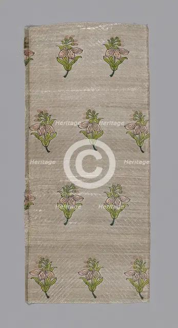 Fragment (Dress Fabric), Iran, 17th century. Creator: Unknown.