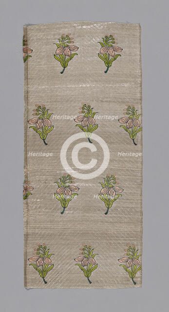 Fragment (Dress Fabric), Iran, 17th century. Creator: Unknown.