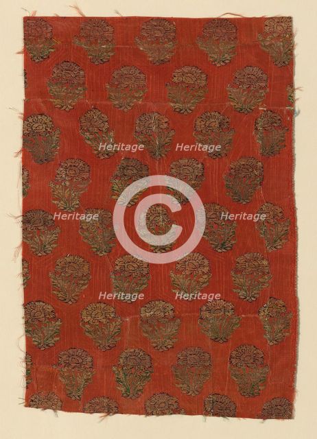 Fragment (Dress Fabric), Iran, 18th century. Creator: Unknown.