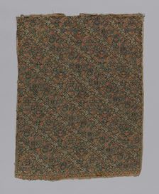 Fragment (Dress Fabric), Iran, 18th century. Creator: Unknown