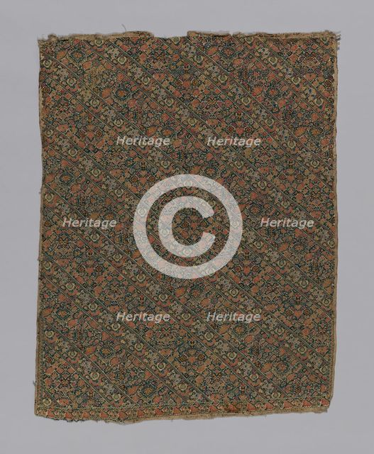 Fragment (Dress Fabric), Iran, 18th century. Creator: Unknown.
